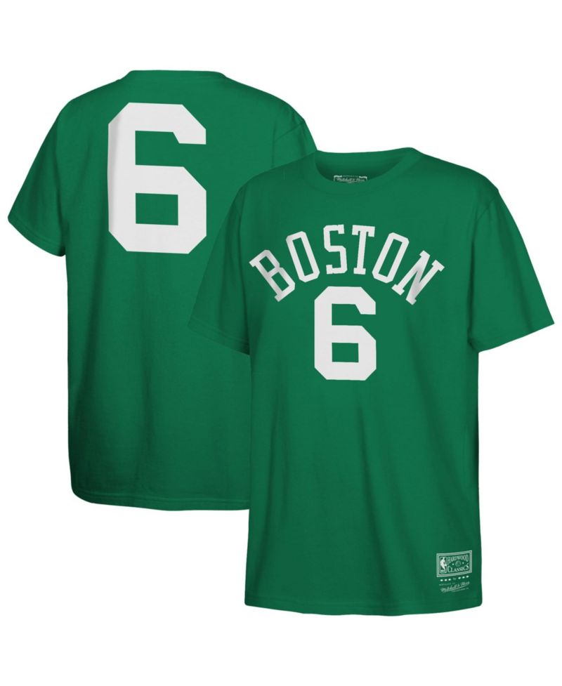 Boys' and Girls' 4-16 Bill Russell Boston Celtics Hardwood Classics Screen Print T-Shirt