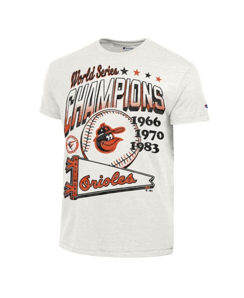 Men's White Baltimore Orioles Winning Tradition Cooperstown Tri-Blend T-Shirt