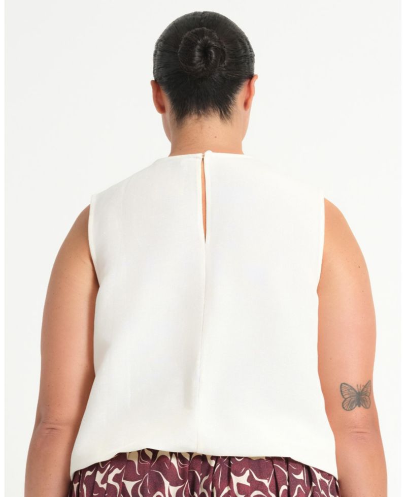 Plus Size Ainsley Tie-Hem Relaxed Tank Top