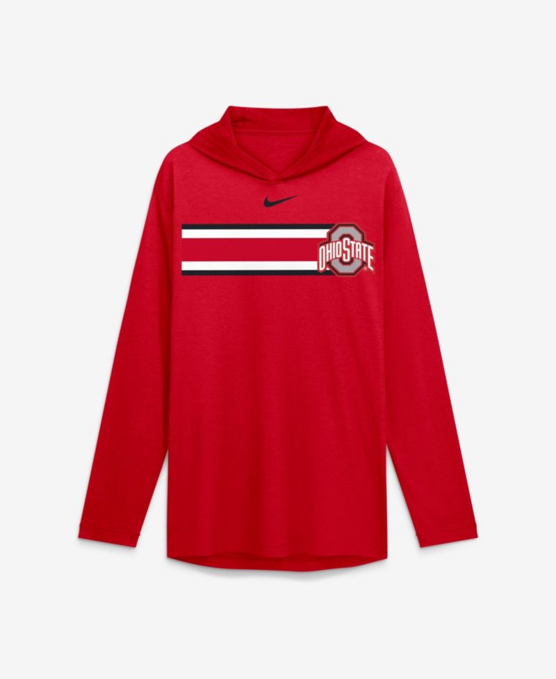 Men's Ohio State Buckeyes Primetime Pattern Tri-Blend Long-Sleeve Hoodie