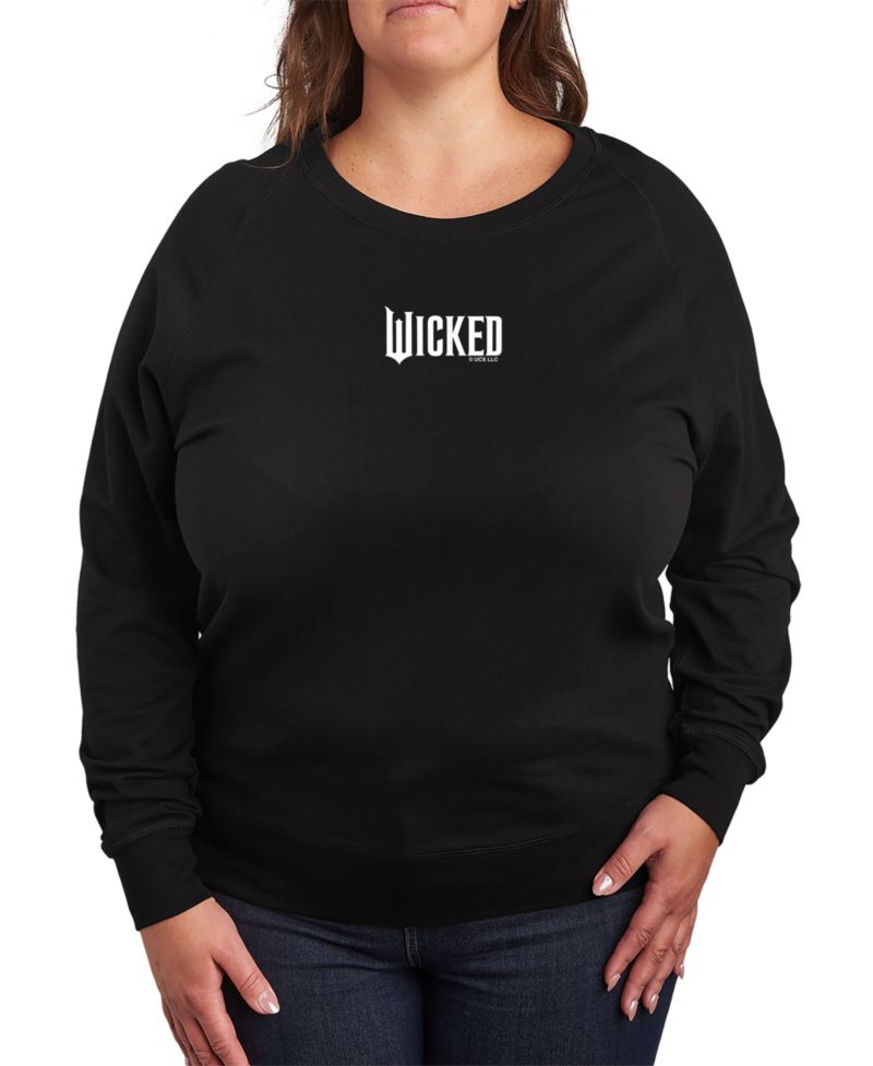Plus Size Wicked White Logo Graphic Pullover T-Shirt