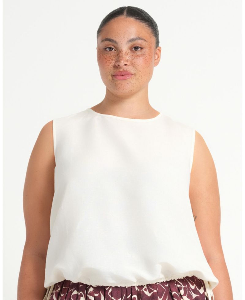 Plus Size Ainsley Tie-Hem Relaxed Tank Top