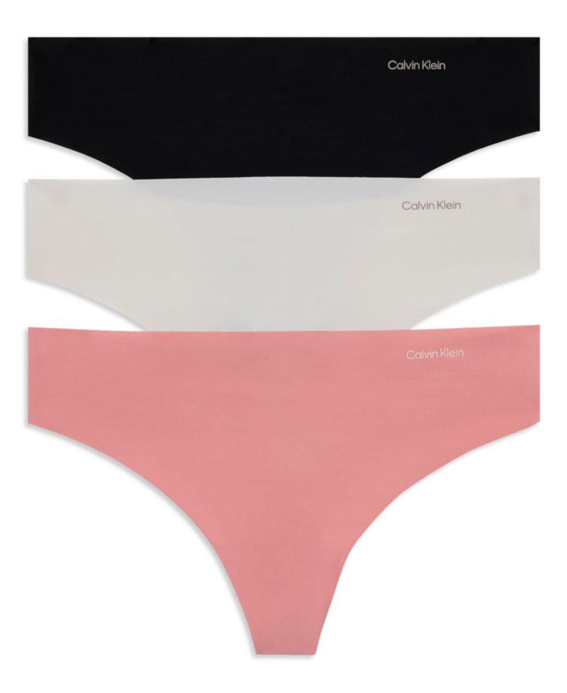 Women's Invisibles Thong Underwear 3-Pack QD3558