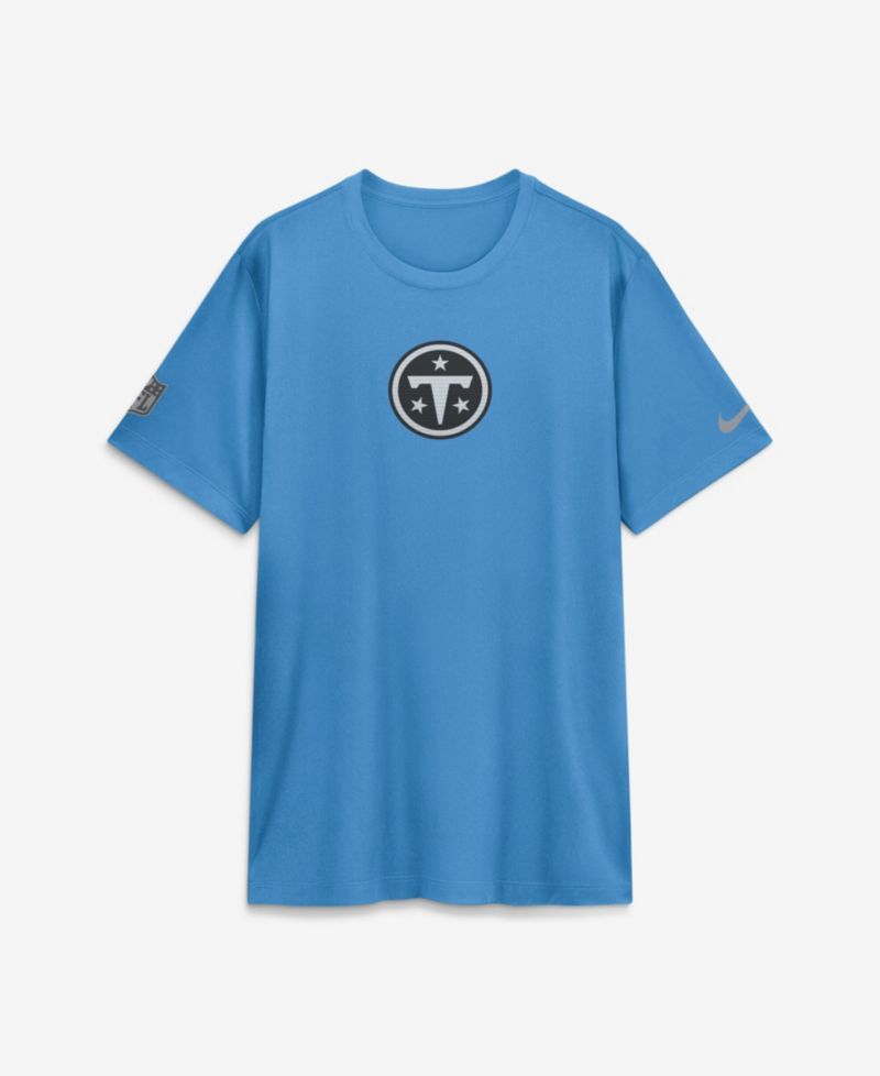 Men's Light Blue Tennessee Titans Sideline Lead The Charge Legend Dri-FIT T-Shirt