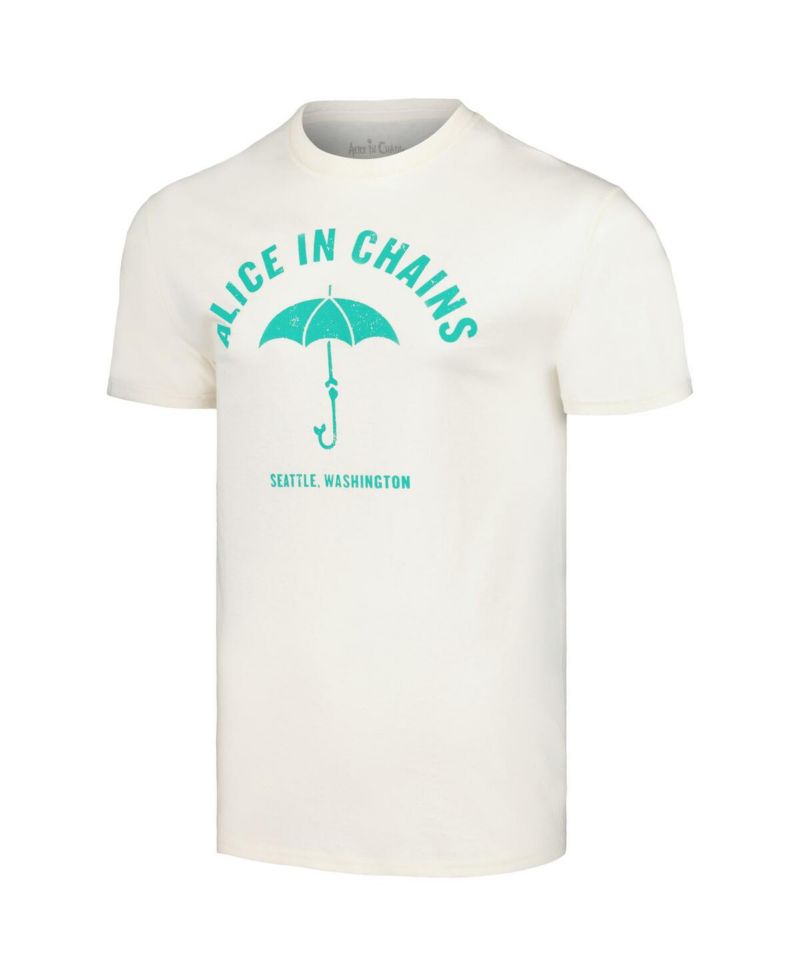 Men's Cream Alice in Chains Umbrella T-shirt