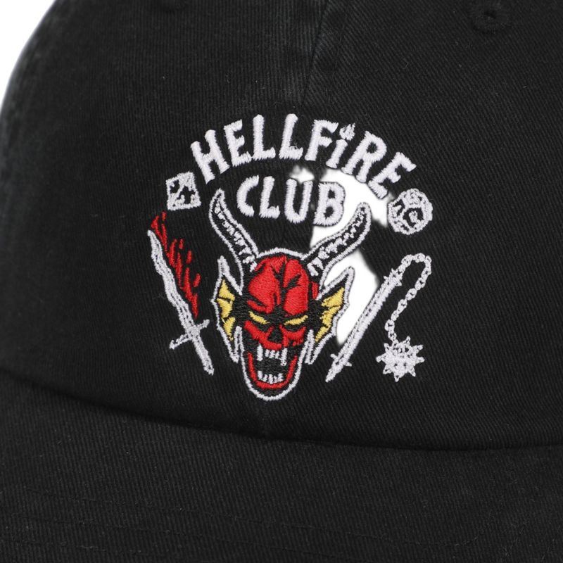 Men's Hellfire Club Black Unstructured Baseball Cap