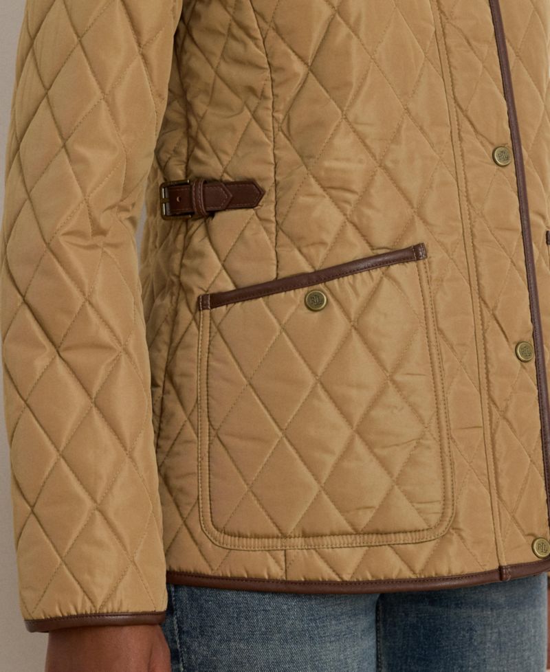 Women's Quilted Velboa-Lined Coat