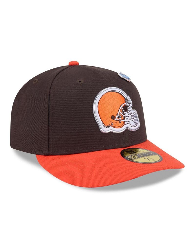 Men's Brown/Orange Cleveland Browns 2026 NFL Draft Pre-Curved 59FIFTY Fitted Hat