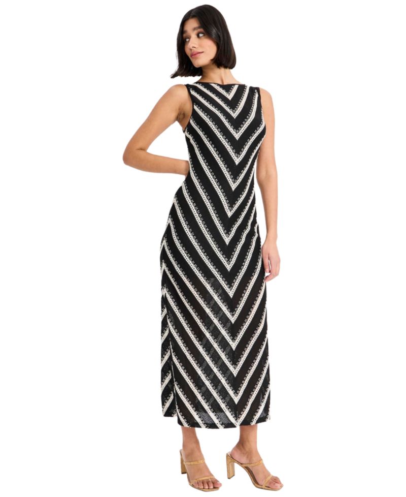 Women's Crochet Sleeveless Midi Dress