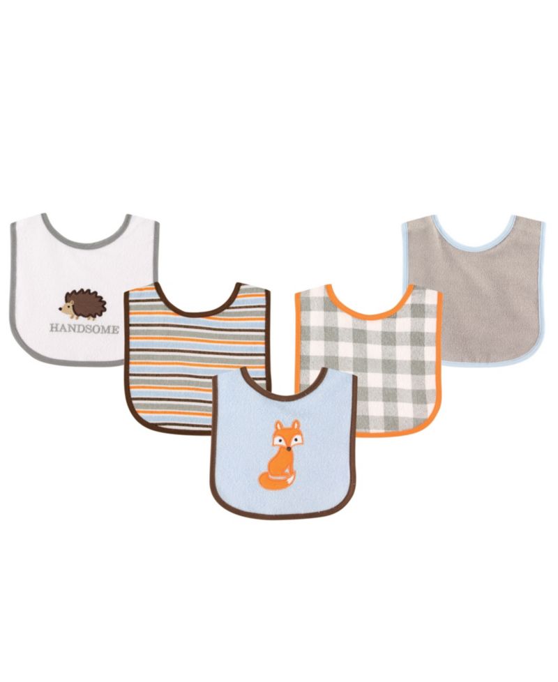 5Pk Terry and PEVA Bibs