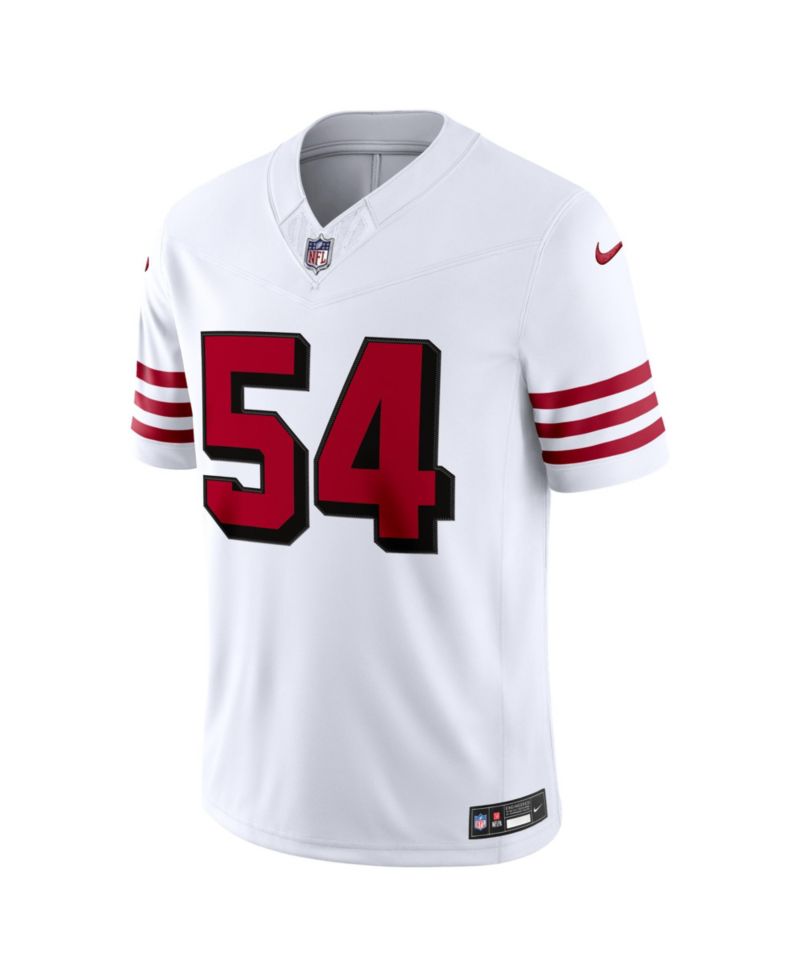 Men's Fred Warner White San Francisco 49ers Alternate Vapor F.U.S.E. Stitched Limited Jersey