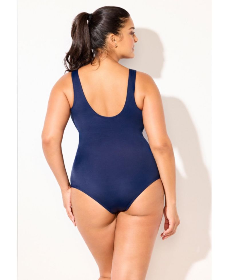 Women's High Neck Tummy Control One Piece Swimsuit