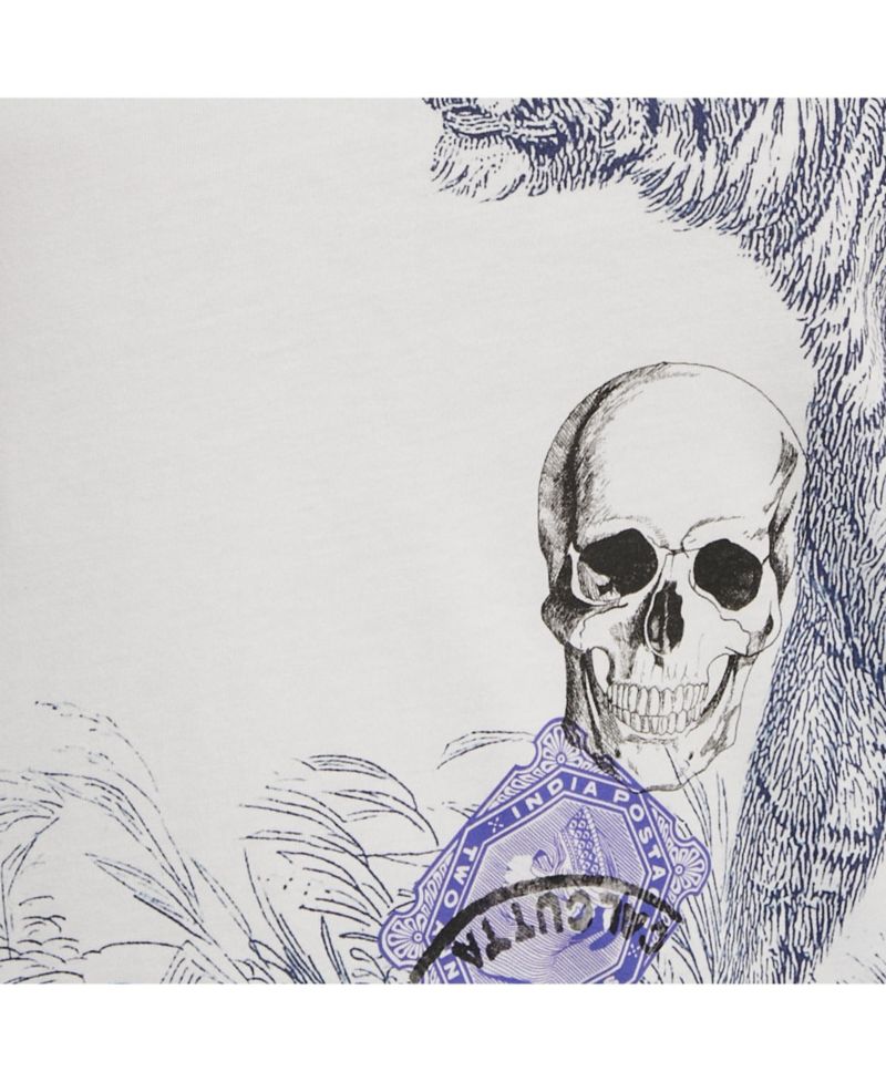 Men's Skull Print Jersey T-Shirt
