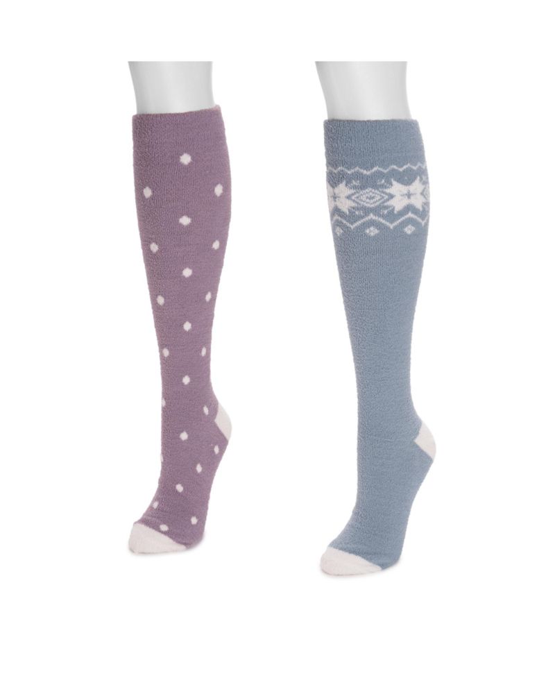 Women's 2 Pack Tall Compression Cozy Sock