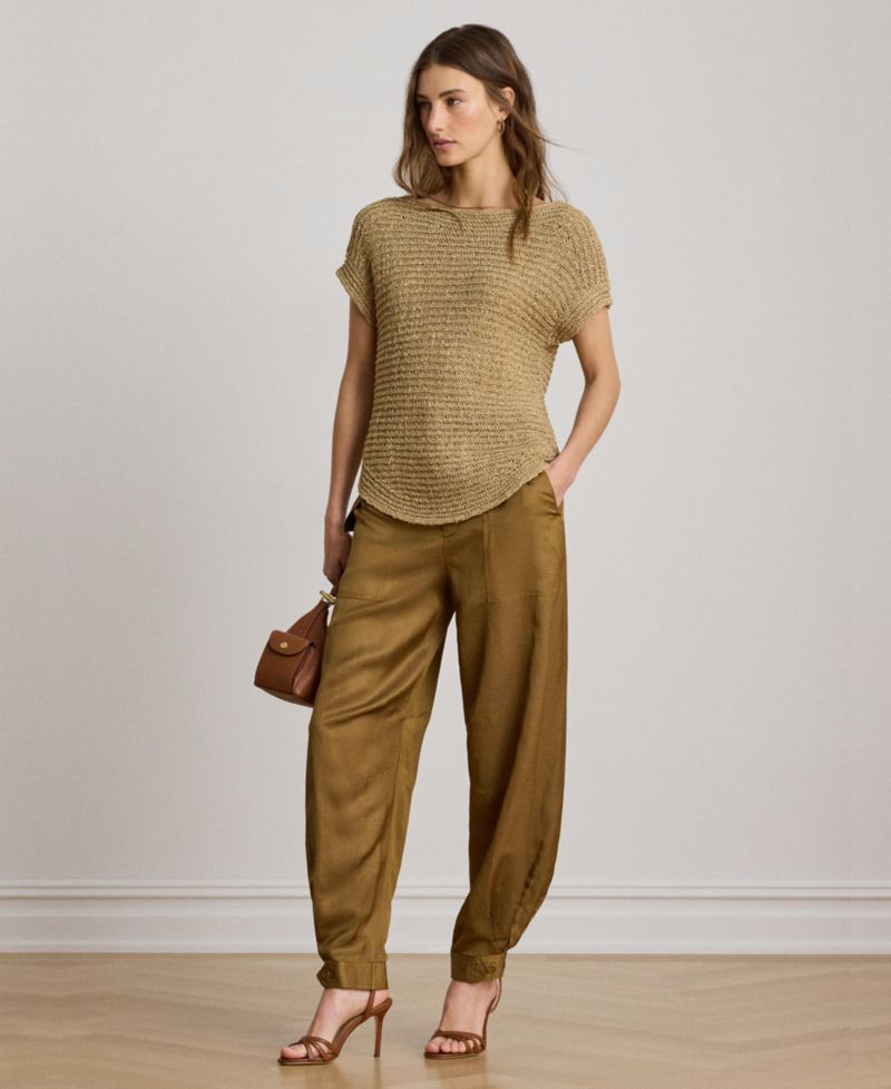 Women's Boat Neck Dropped Shoulder Sweater