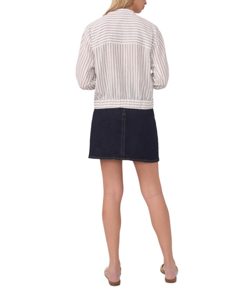 Women's Snap Front Bomber Jacket