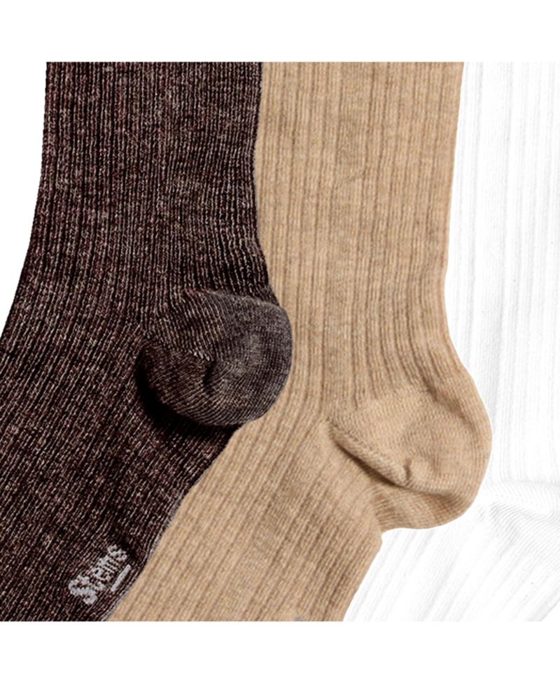 Women's 3 Pack - Cotton Cashmere Crew Socks