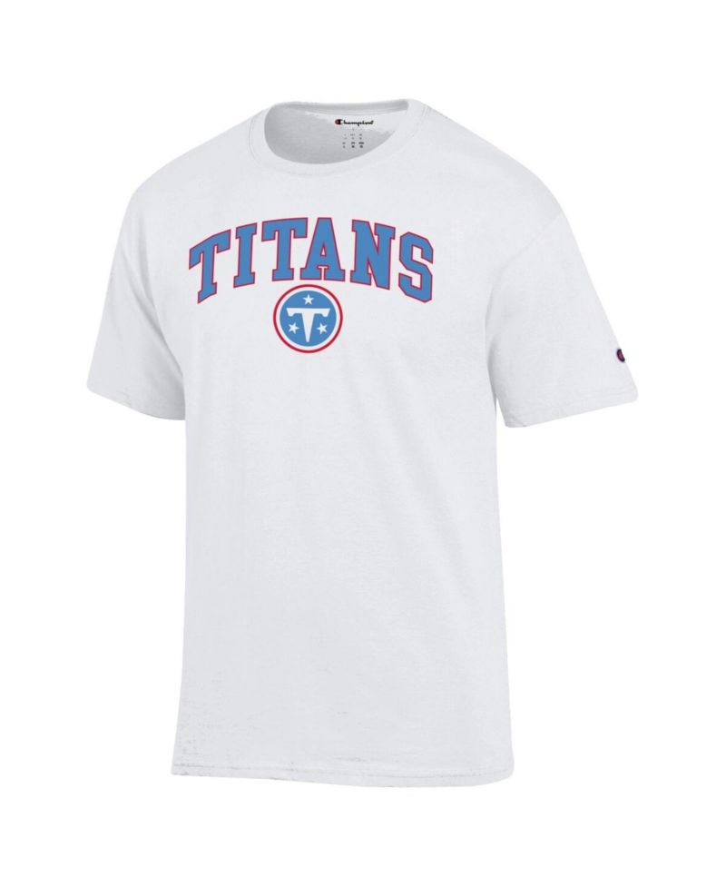 Men's White Tennessee Titans Arch Over Logo T-Shirt