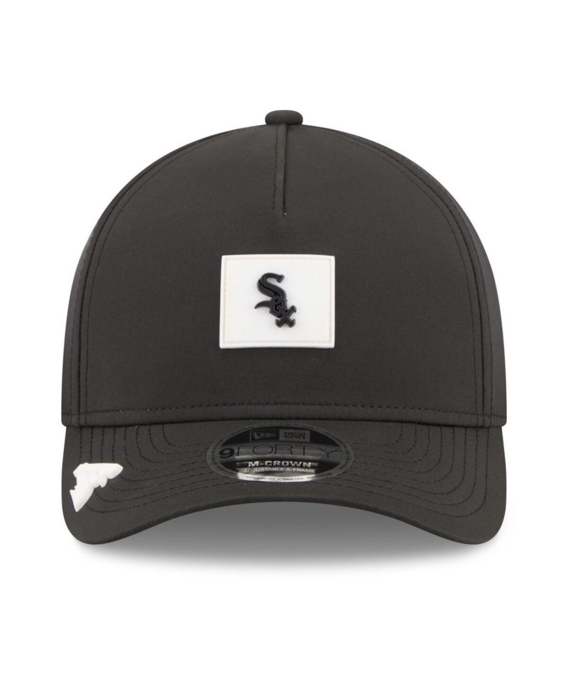 Men's Black Chicago White Sox 2026 Clubhouse 9FORTY A-Frame Adjustable Hat