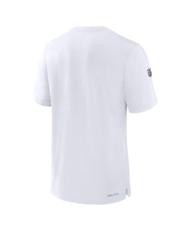 Men's White Las Vegas Raiders Sideline Player Performance T-Shirt