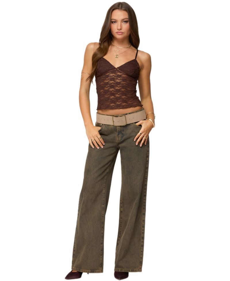 Women's Eira Sheer Lace Tank Top