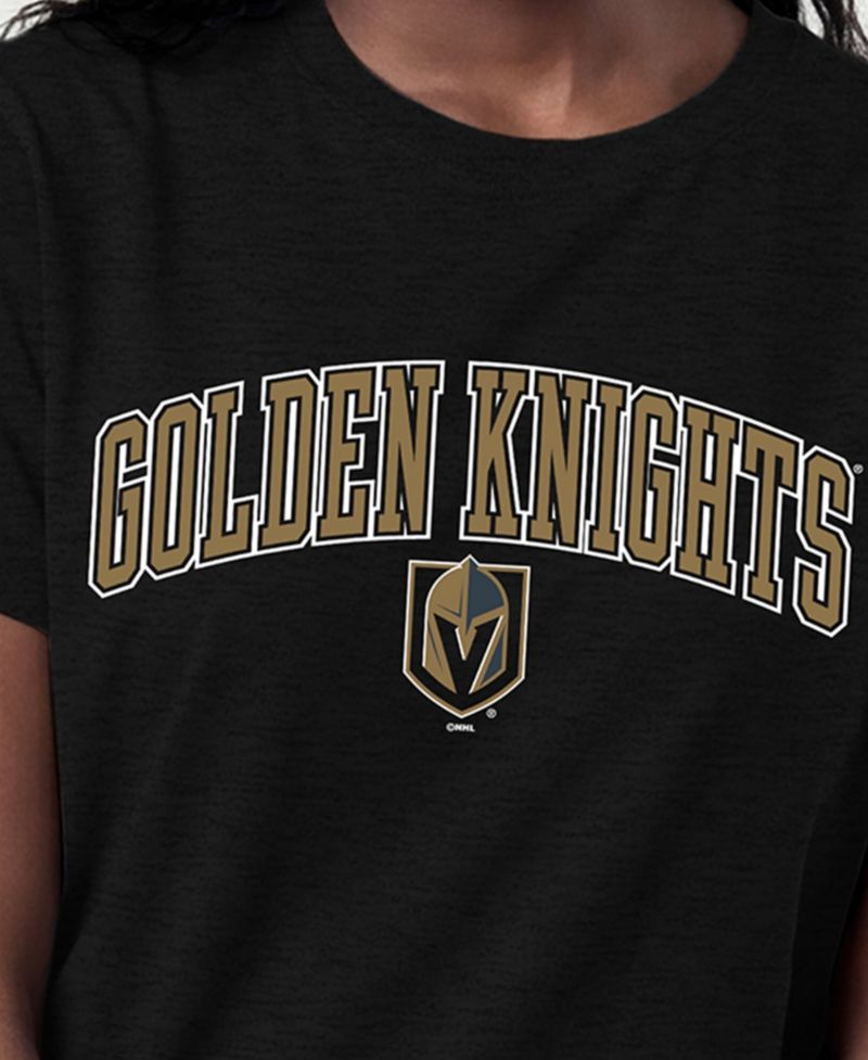 Women's Vegas Golden Knights Arch Mascot Logo Screen Print T-Shirt