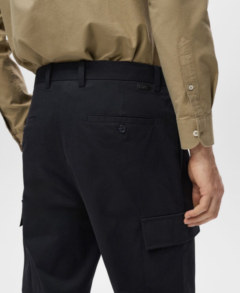 Men's Regular-Fit Cotton Cargo Pants