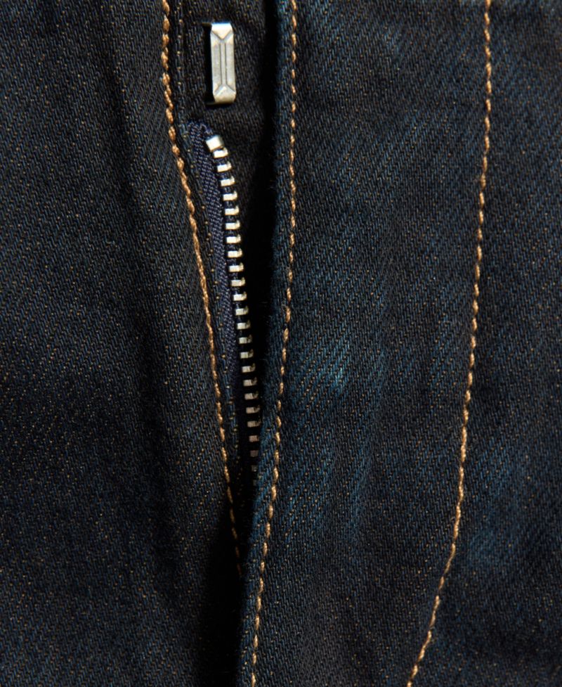 Women's Low-Rise Straight-Leg Contrasting Stitching Jeans