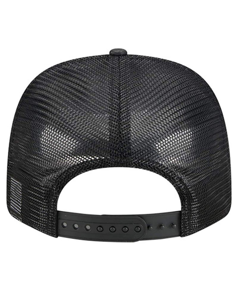 Men's Black Dallas Mavericks Quilted 9SEVENTY Trucker Adjustable Hat