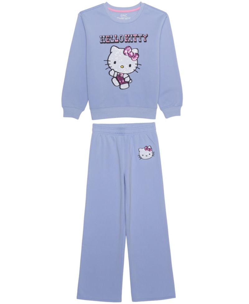 Girls' 7-16 Hello Kitty Graphic Sweatshirt and Joggers, 2-Piece Set