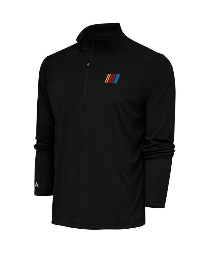 Men's Black NASCAR Tribute Quarter-Zip Pullover