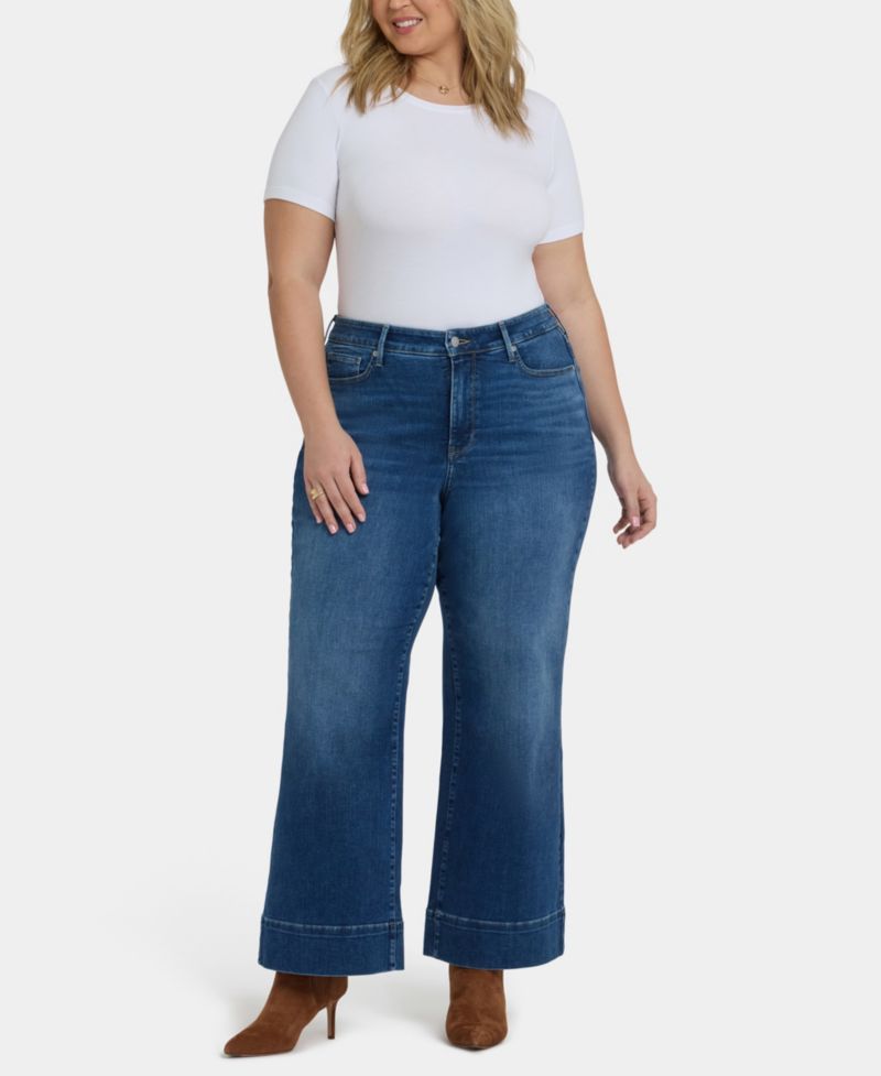 Plus Size Teresa Wide-Leg Jeans with Lift Tuck Technology