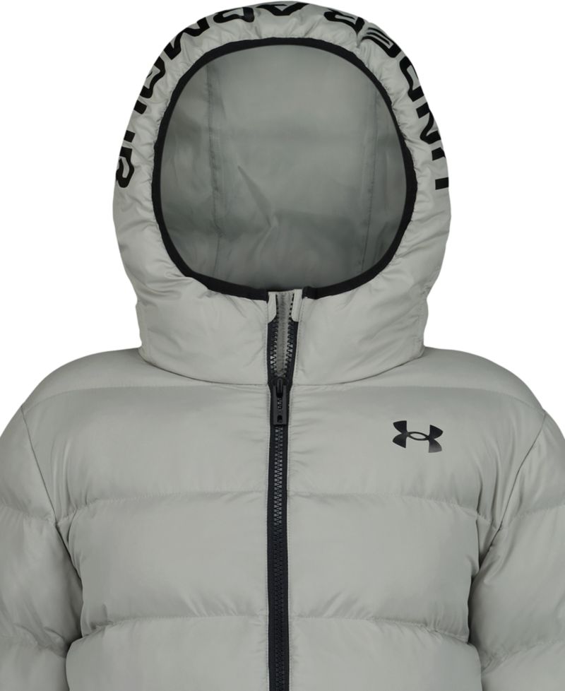 Boys' 8-20 Logo Full-Zip Puffer Hooded Jacket