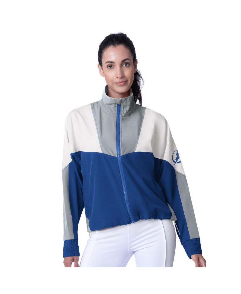 Women's Blue/Gray Tampa Bay Lightning Tessa Full-Zip Jacket
