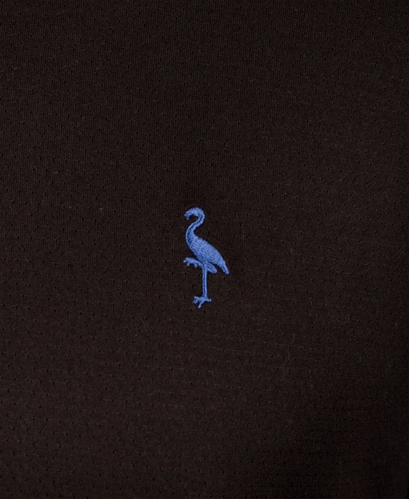 Men's Solid Mesh Quarter Zip