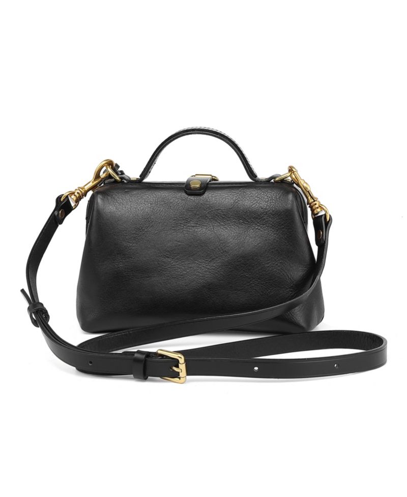 Doctor Small Leather Crossbody Satchel Bag