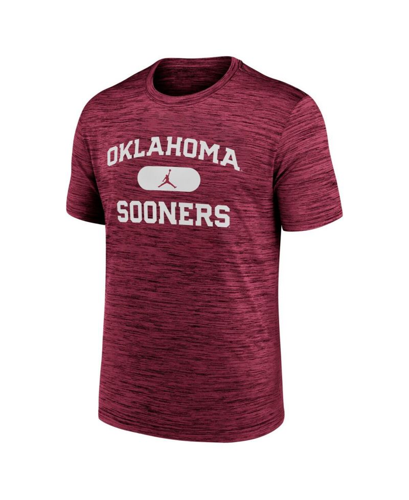 Men's Crimson Oklahoma Sooners Velocity Mascot Dri-FIT T-Shirt