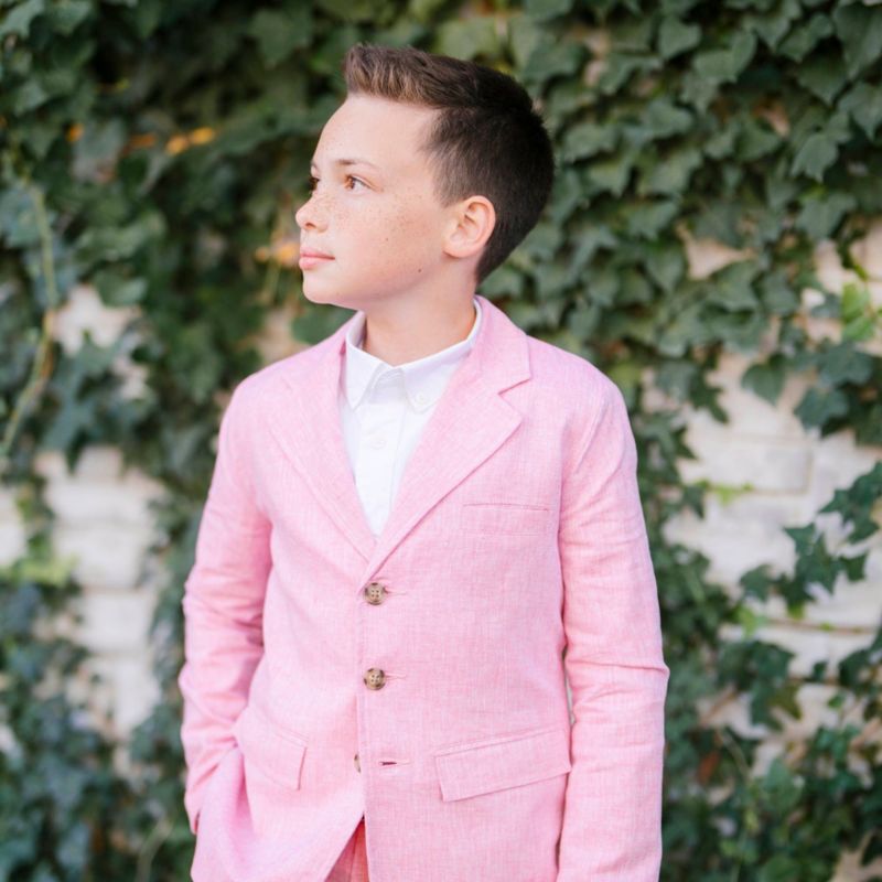 Toddler Boys Hope and Henry Heirloom Linen Suit Pant
