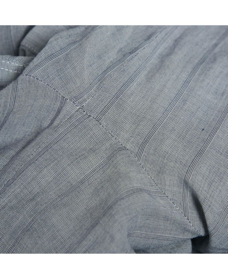 Women's Brit Grey Pinstripe Button Front Blouse