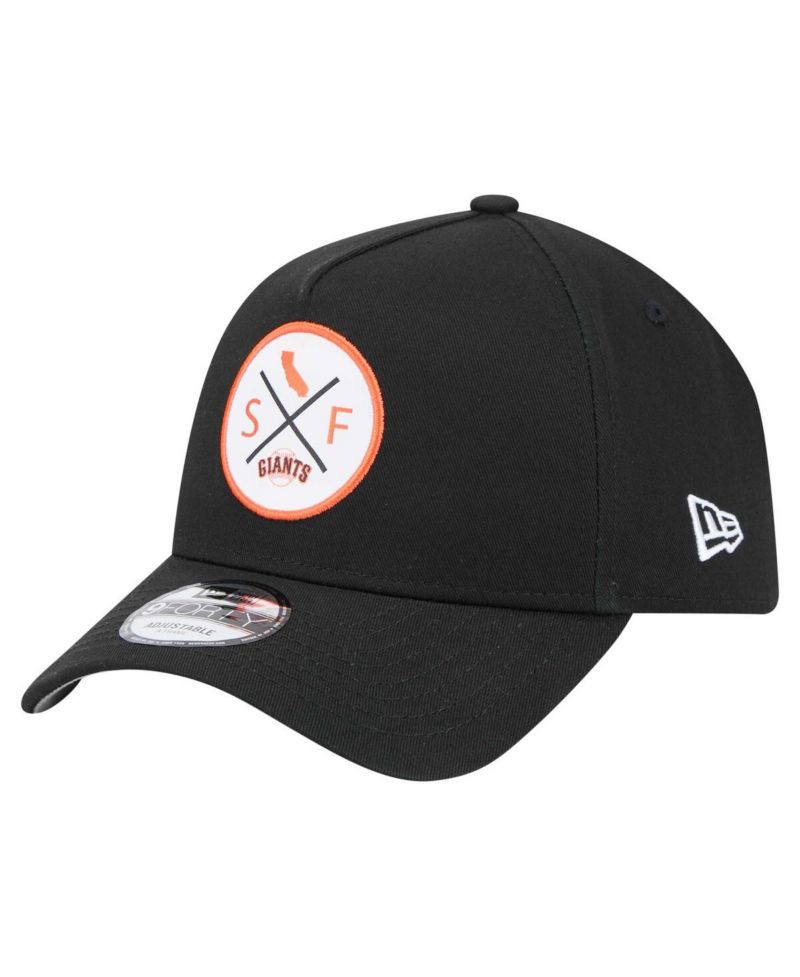 Men's Black San Francisco Giants 9FORTY A-Frame Adjustable Hat
