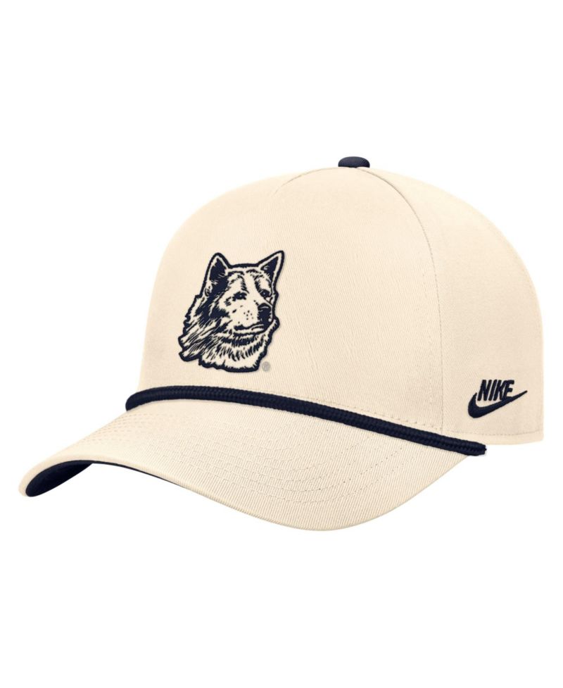 Men's Natural UConn Huskies Vintage Rope Rise Adjustable Hat