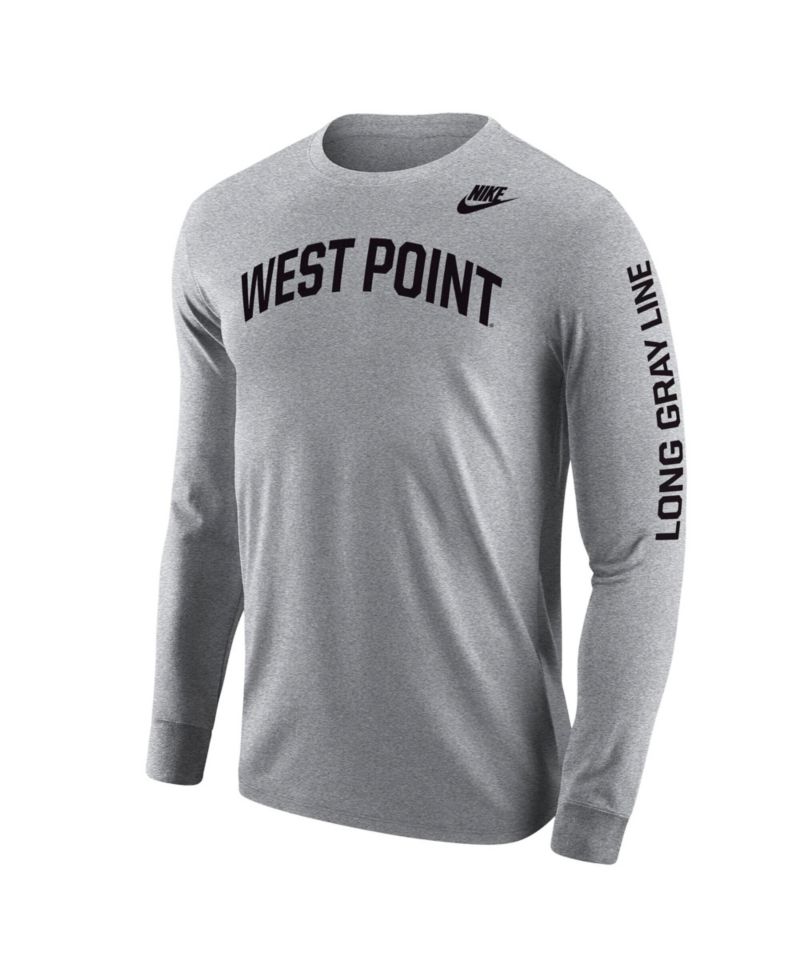 Men's Gray Army Black Knights 2026 West Point Classic Collection Long Sleeve T-Shirt