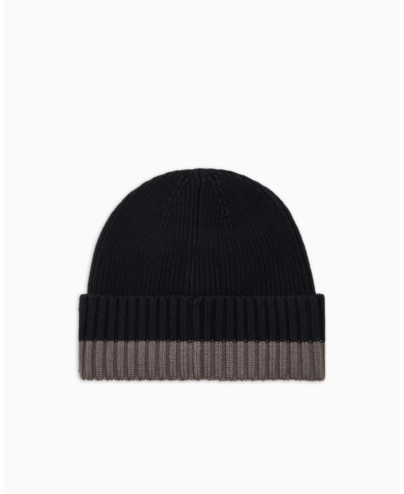 Men's Cozy Lab Color Block Beanie Cap