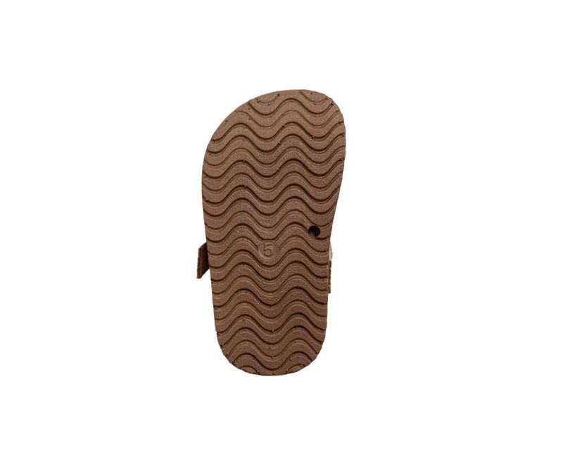 Big Girls Sandals - Cute Footbed Sandals and Flat Summer Shoes with Puffy Bow