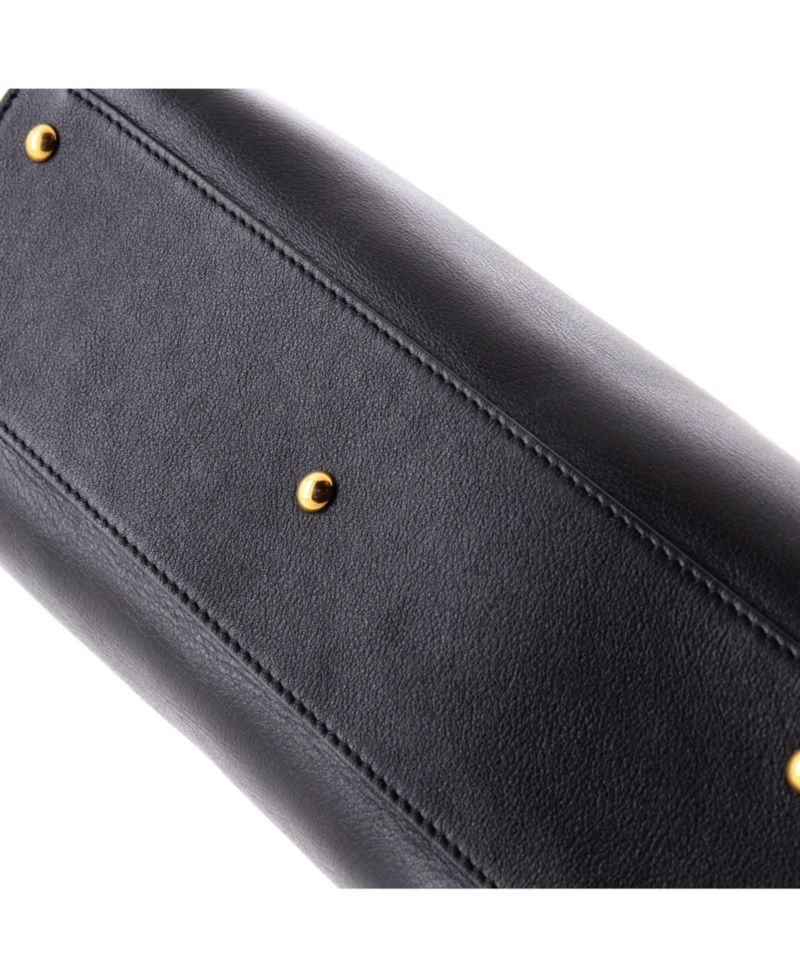 Small Diana NM Bamboo Handle Tote Leather