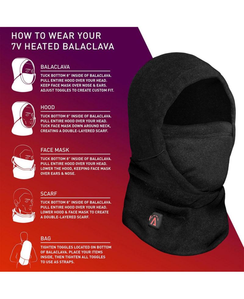 Men's 7V Battery Heated Balaclava