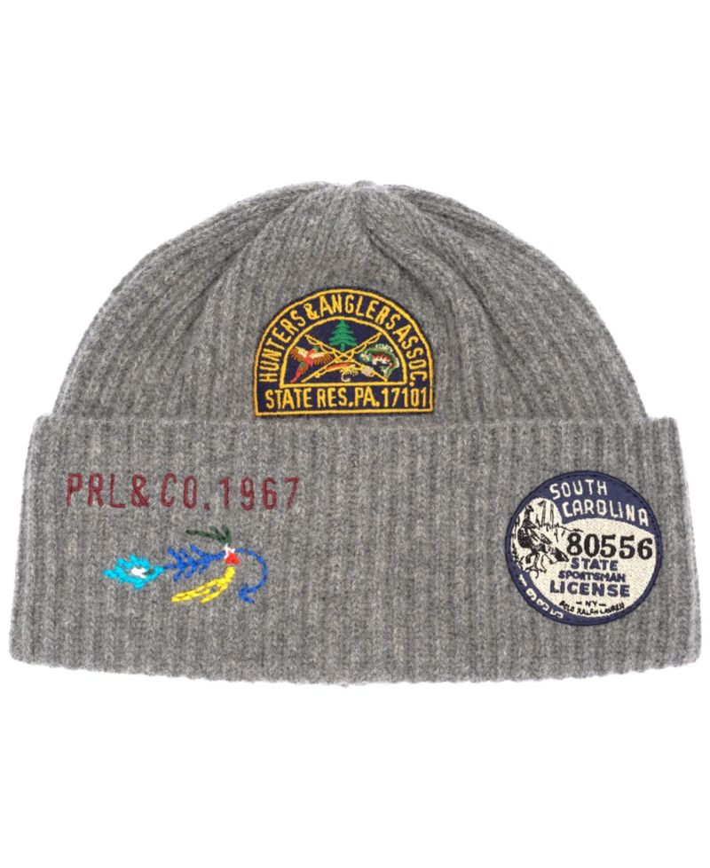 Men's Patch Beanie Hat