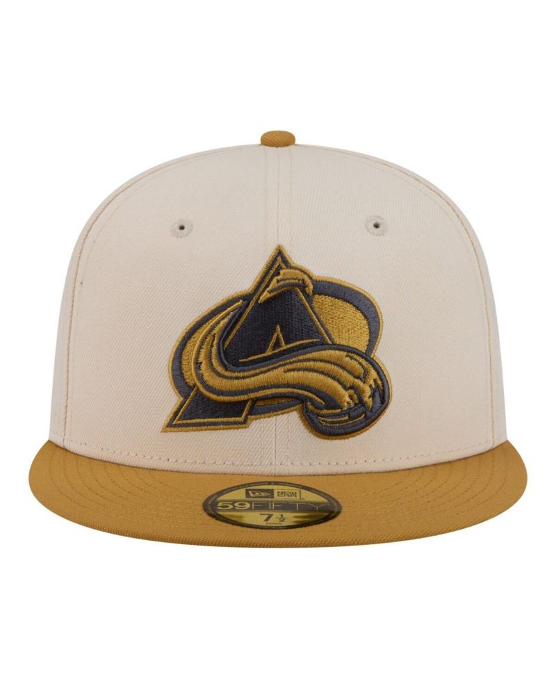 Men's Cream/Tan Colorado Avalanche Colorpack Two-Tone 59FIFTY Fitted Hat