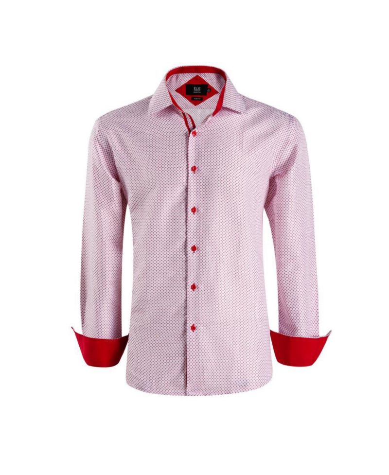 Men's Slim Fit Micro Ditsy Button-Down Shirt
