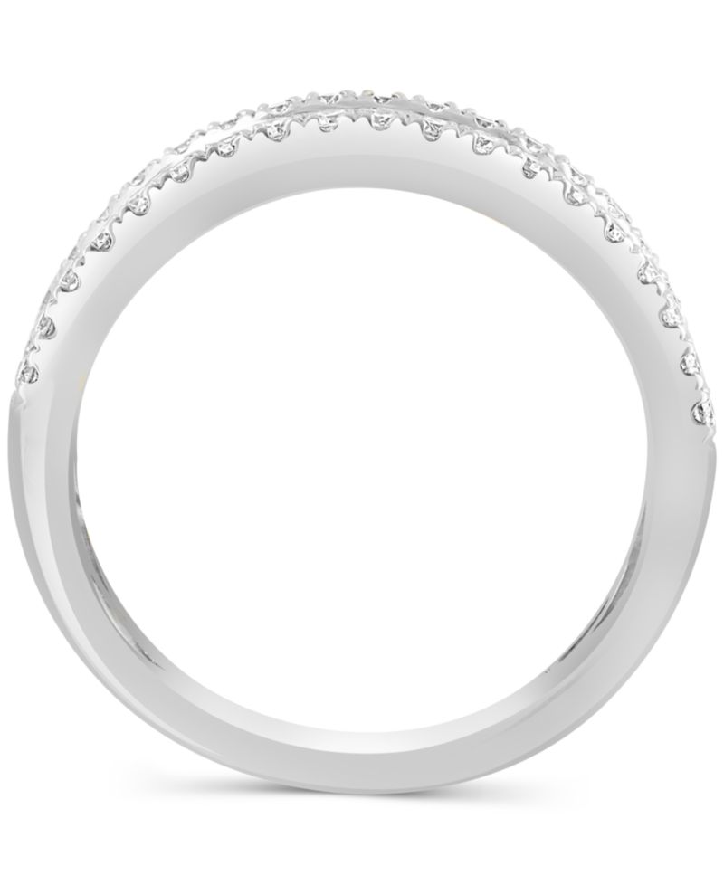 EFFY® Diamond Baguette & Round Band (7/8 ct. t.w.) in 14k White Gold (Also available in 14k Gold)